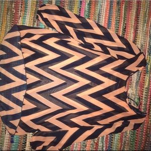 Chevron pattern blouse